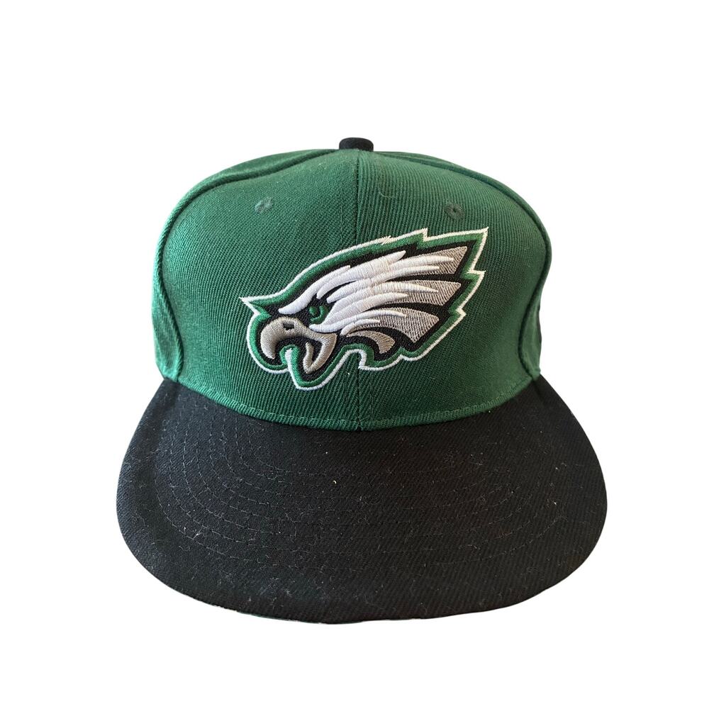 New Era Philadelphia Eagles NFL Snapback Hat Green Black One Size Wool Blend